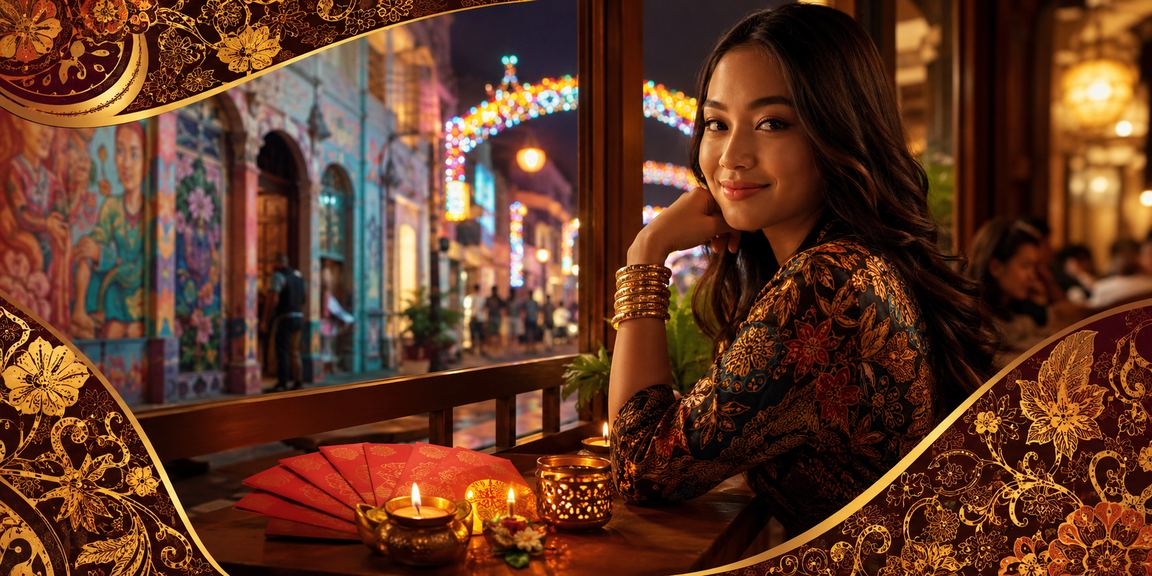Bonus sampul merah Tahun Baru Cina di Pulau Pinang dengan motif batik